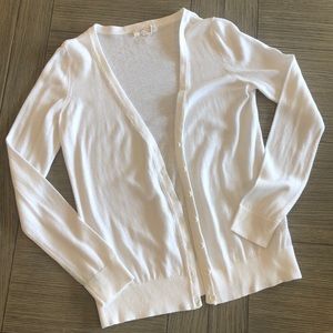Forever 21 white knit button cardigan sz Small